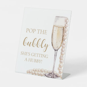 Signe De Table Perles Poursuivre Pop La Bubbly Elle se fait hubby