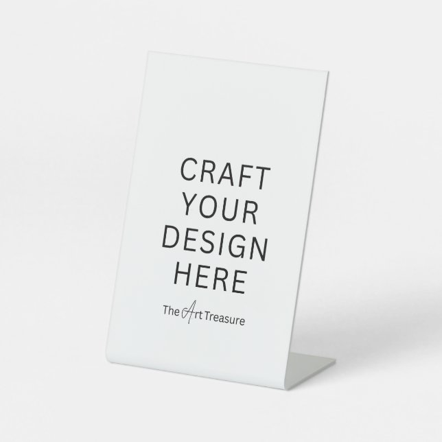 Signe De Table Personnalisé avec votre conception, logo, message  (Recto)