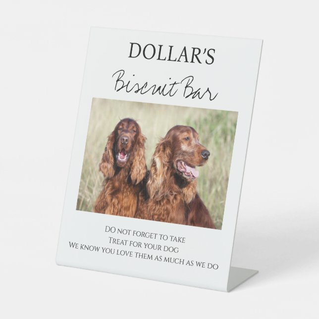 Signe De Table Personnalisé nous faisons trop animal mariage bisc (Recto)