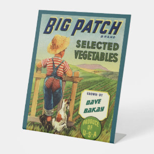 Signe De Table Personnalisé Pays Américain Farmboy Maison