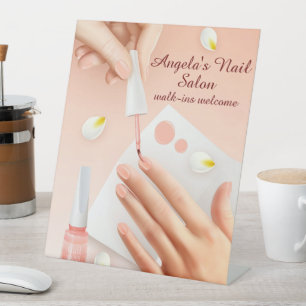 Signe De Table Personnaliser le salon de ongles Shand Nails photo