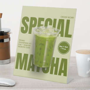 Signe De Table Personnaliser le thé matcha vert blanc Acheter 1 O