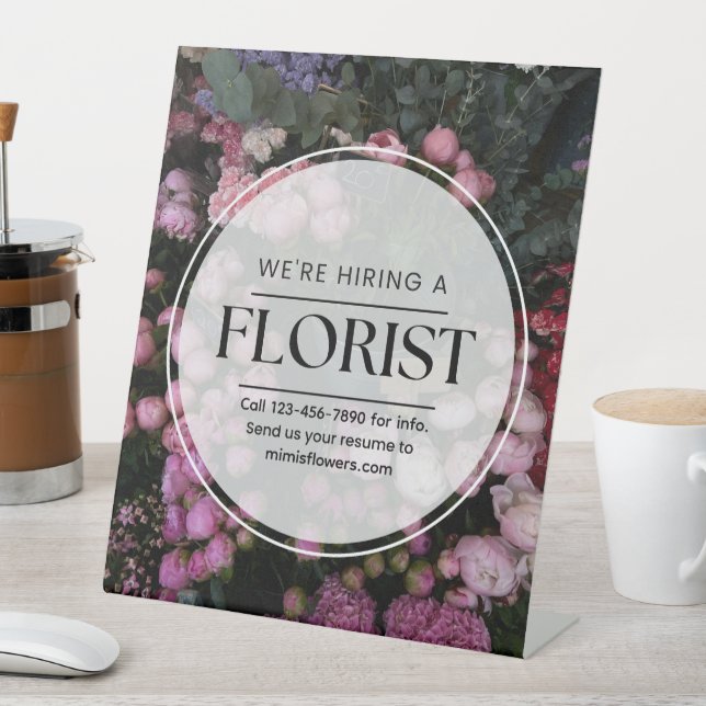 Signe De Table Personnaliser Nous recrutons un fleuriste aide rec (In SItu)