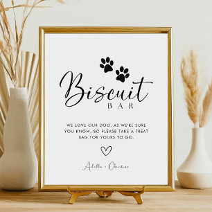 Signe De Table Pet Dog Treat Favoriser Biscuit Bar Mariage Sign