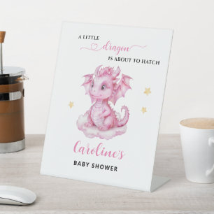 Signe De Table Petit Baby shower Dragon