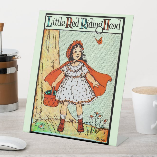 Signe De Table Petit Chaperon Rouge Vintage Mignon (In SItu)