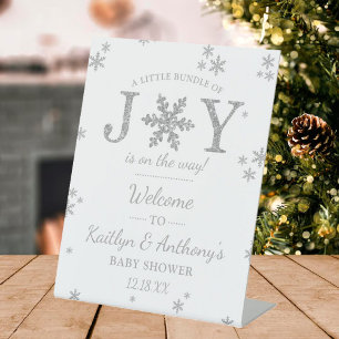 Signe De Table Petit Ensemble De Joie Baby shower De Noël Bienven