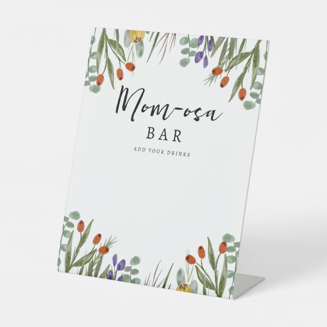 Signe De Table Petit Fleur sauvage En Chemin Automne Maman-Osa Ba (Recto)