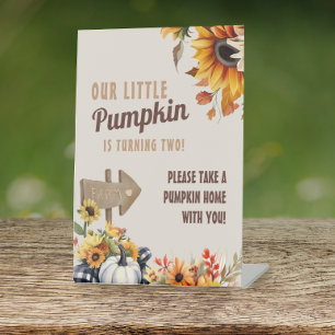 Signe De Table Petite ferme Citrouille Anniversaire Favoriser