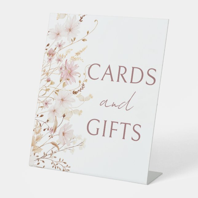 Signe De Table Petite fleur sauvage rustique petites fleurs carte (Recto)