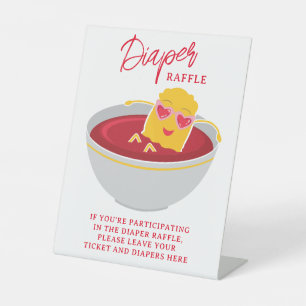 Signe De Table Petite petite fille de nugget Baby shower Déchets 