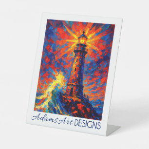 Signe De Table Phare Expressioniste Radiant Beacon