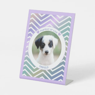 Signe De Table photo amateurs de chiens modernes rayures amour ch
