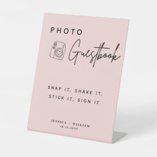 Signe De Table Photo Livre d'or Snap It Shake it Stick It Stick i