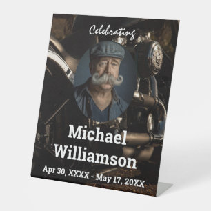 Signe De Table Photo Motorcycle Celebration of Life