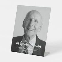 Photo personnalisée Hommage commémoratif funéraire