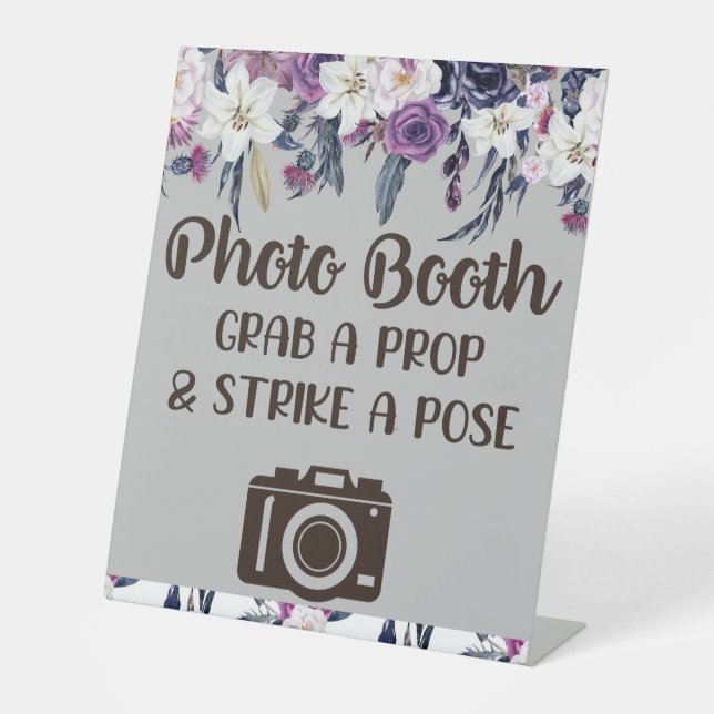 Signe De Table Photobooooooooooth attraper un Prop gothique Flora (Recto)