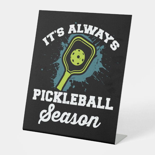 Signe De Table Pickleball Drôle cadeaux de Pickleball (Recto)