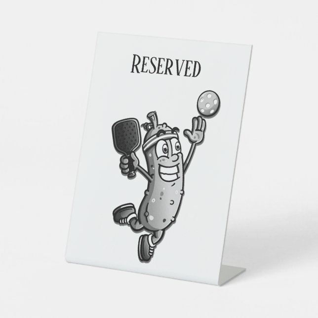 Signe De Table Pickleball Star Réservé (Recto)