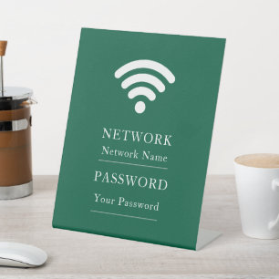 Signe De Table Pied de réseau Wifi Morden pour entreprises Chante