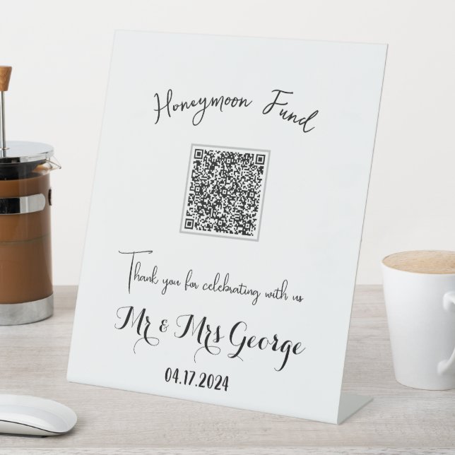 Signe De Table Piédestal de table pour fonds de lune de miel pour (In SItu)