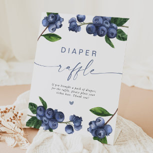 Signe De Table Piédestal de tirage au sort de couche Bébé Bleuet