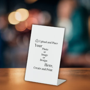 Signe De Table Piédestal Signer votre design ou téléchargement de