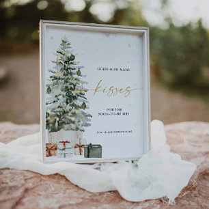Signe De Table Pine Tree Noël Devis Combien de baisers Pedestal