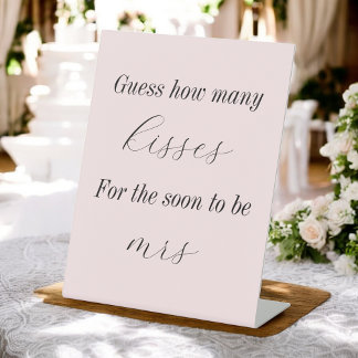 Signe De Table Pink Combien de Fêtes des mariées de baisers Jeux