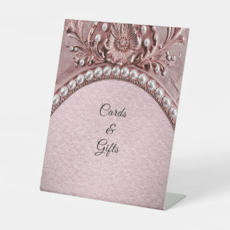 Signe De Table Pink Flower Tabletop Signs