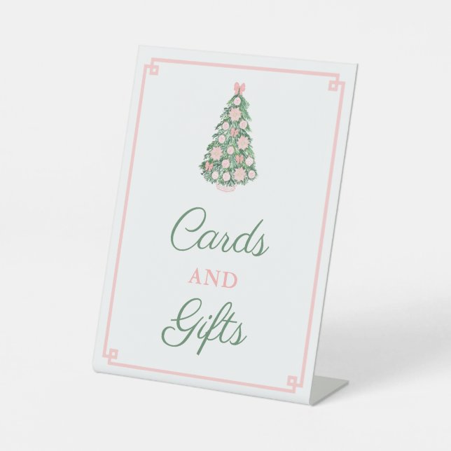 Signe De Table Pink Green Vacances Chinoiserie Cartes et Cadeaux (Recto)