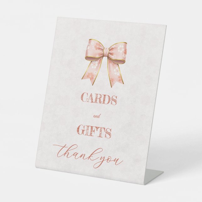 Signe De Table Pink Sakura Ribbon – Japanese-Inspired (Recto)