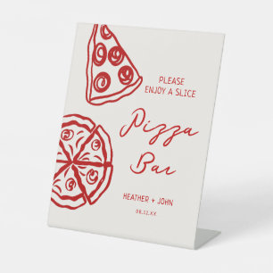 Signe De Table Pizza Theme That's Amore Pizza Bar