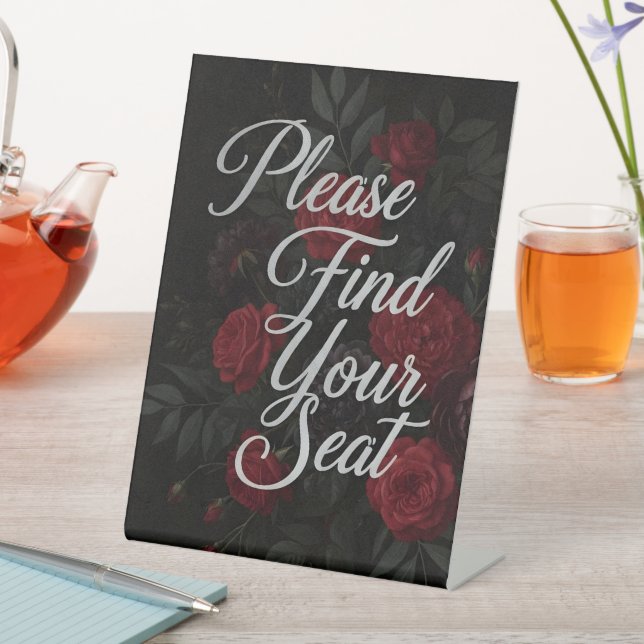 Signe De Table Please Find Your Seat Signs (In SItu)