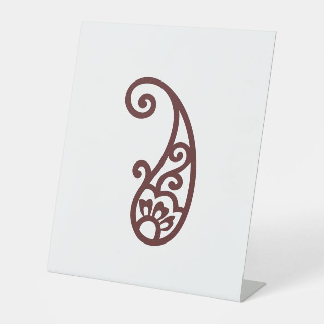 Signe De Table Point rouge (Recto)