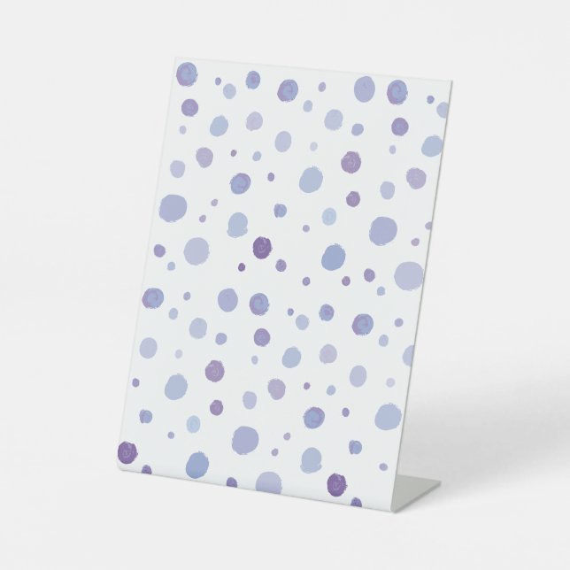 Signe De Table pois peint à la main (Recto)