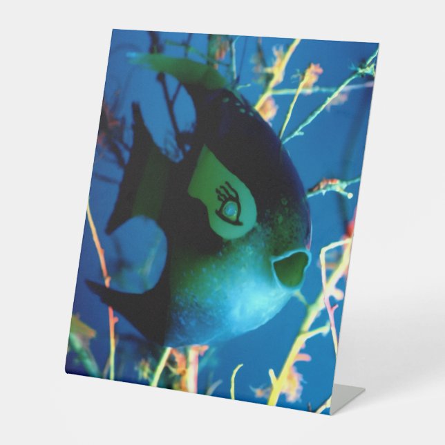 Signe De Table Poisson embouteillé JGibney Le Musée Zazzle (Recto)