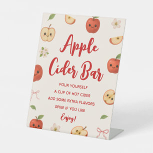Signe De Table Pomme de notre Baby shower oculaire Apple Cider Ba