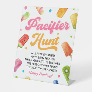 Signe De Table Popsicle Prêt à Pop Baby shower Pacifique chasse