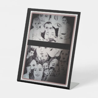 Signe De Table Portrait de différentes célébrités