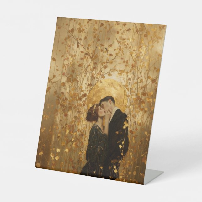 Signe De Table Portrait Romantique Vintage (Recto)