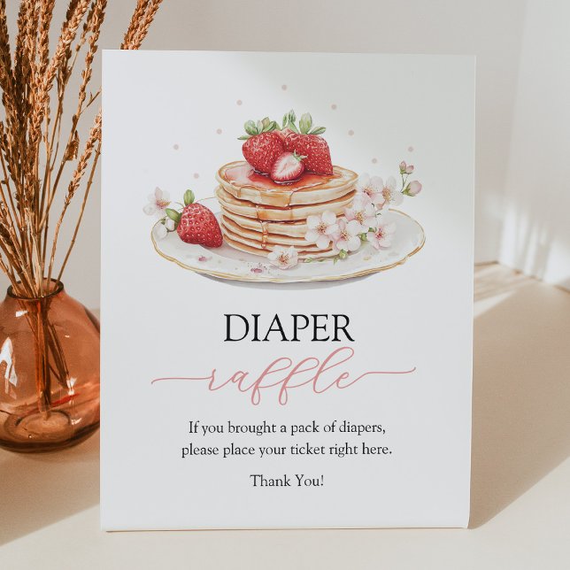 Signe De Table Poster de fraises à trempette Brunch à la chair (Créateur téléchargé)