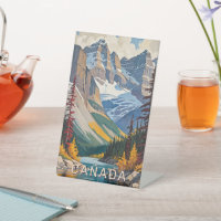 Poster de voyage du Canada texte personnalisé