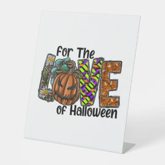 Signe De Table Pour L'Amour D'Halloween