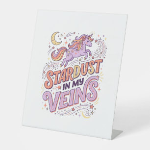 Signe De Table Poussière d'étoile de licorne dans mes veines conc