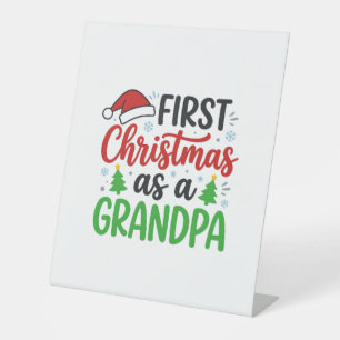 Signe De Table Premier chapeau de Père Noël pour grand-père Noël