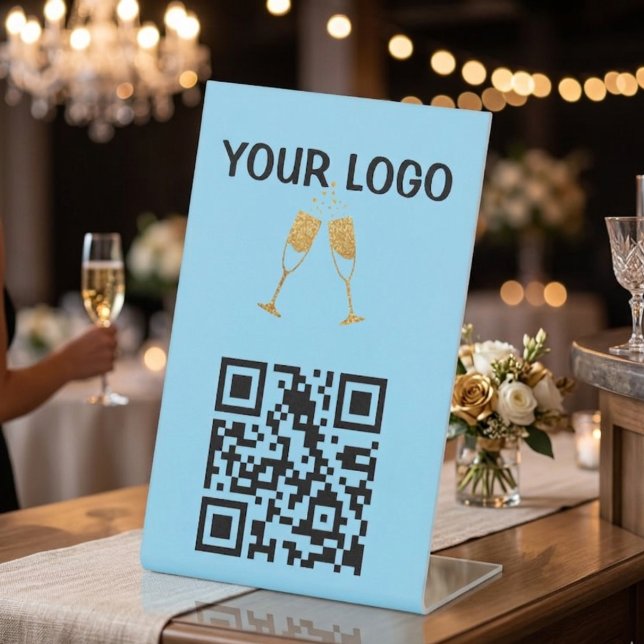 SIGNE DE TABLE PRESENTOIR DE CODE QR PERSONNALISABLE POUR TABLES  (Créateur téléchargé)