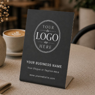 Signe De Table Présentoir de logo d'entreprise pour table