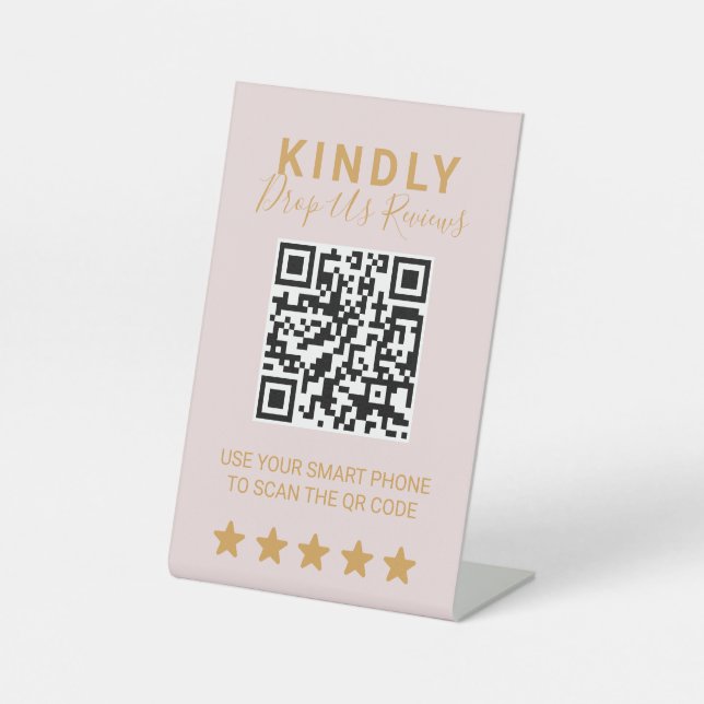 Signe De Table Présentoir de médias sociaux pour salon élégant (Recto)