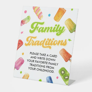 Signe De Table Prêt à pop Baby shower Popscle Traditions familial